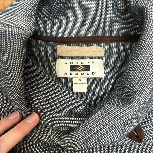 Limited Edition Joseph Abboud Shawl Collar Sweater - Picture 5 of 6